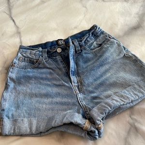 BDG High-Waisted Rolled Denim Shorts